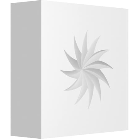 Ekena Millwork Standard Sedgwick Spiral Rosette With Square Edge, 3"W x 3"H x 1"P ROSP030X030X100SDG12